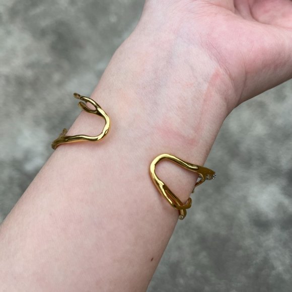 Alexis Bittar Solanales Crystal Cuff Bracelet - Champagne - 50200 - Picture 5 of 14